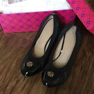 Tory Burch Black Wedges